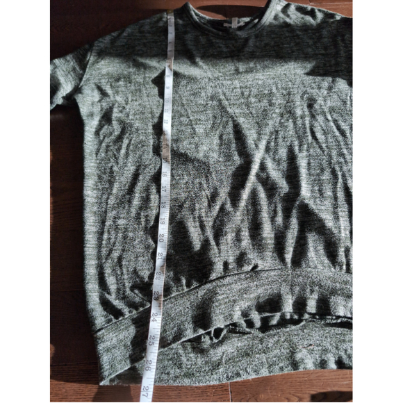 Aritzia Wilfred Free Long Sleeve Green Gray Space Blouse Women's Sz S Boho Beach - Picture 8 of 8